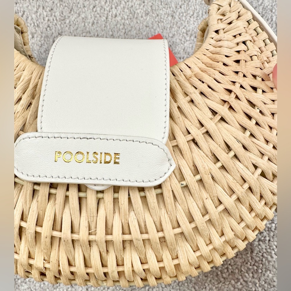 Poolside Le Croissant Rattan Shoulder Bag - Tags Included - Picture 7 of 14